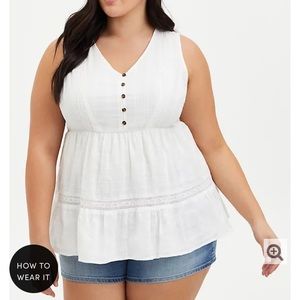 Torrid 1X babydoll top